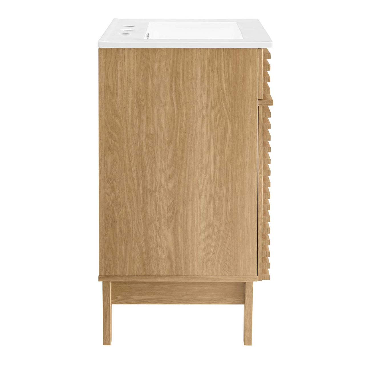 Ventra Vanity Unit, Small, Oak & White
