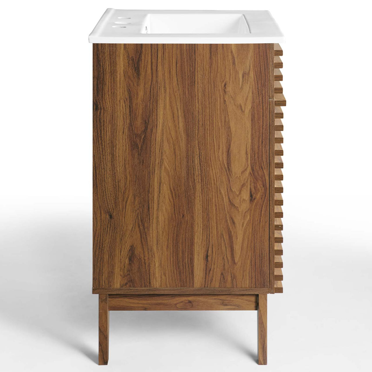 Ventra Vanity Unit, Small, Walnut & White