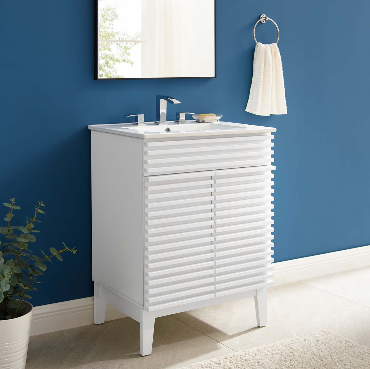 Ventra Vanity Unit, Small, White