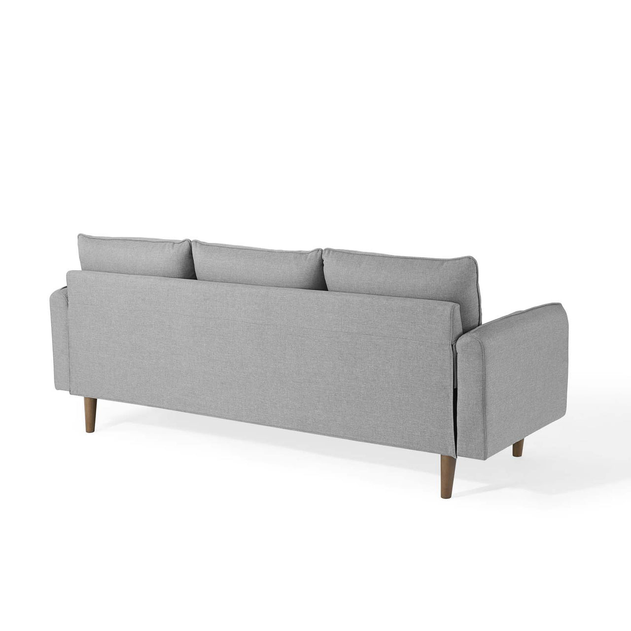 Marindi Plush Reversible Sectional Sofa, Light Gray