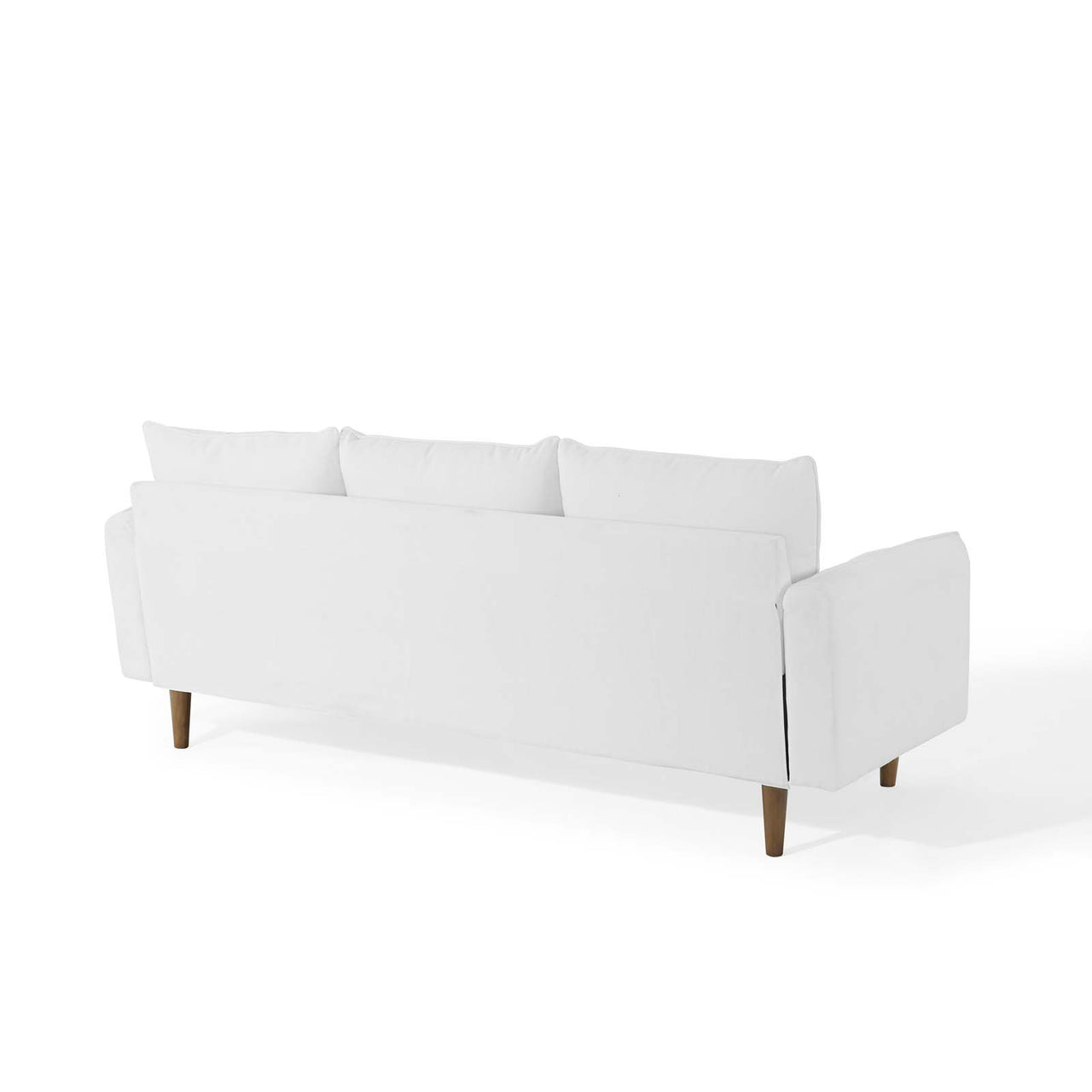 Marindi Plush Reversible Sectional Sofa, White
