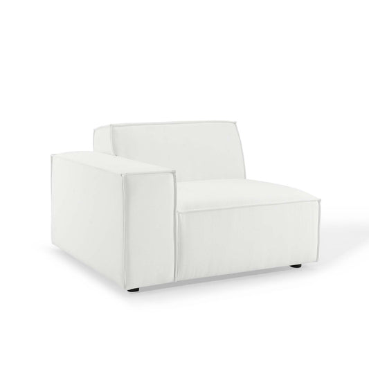 Phoenix Left-Arm Chair | Modular Sectional Component, White