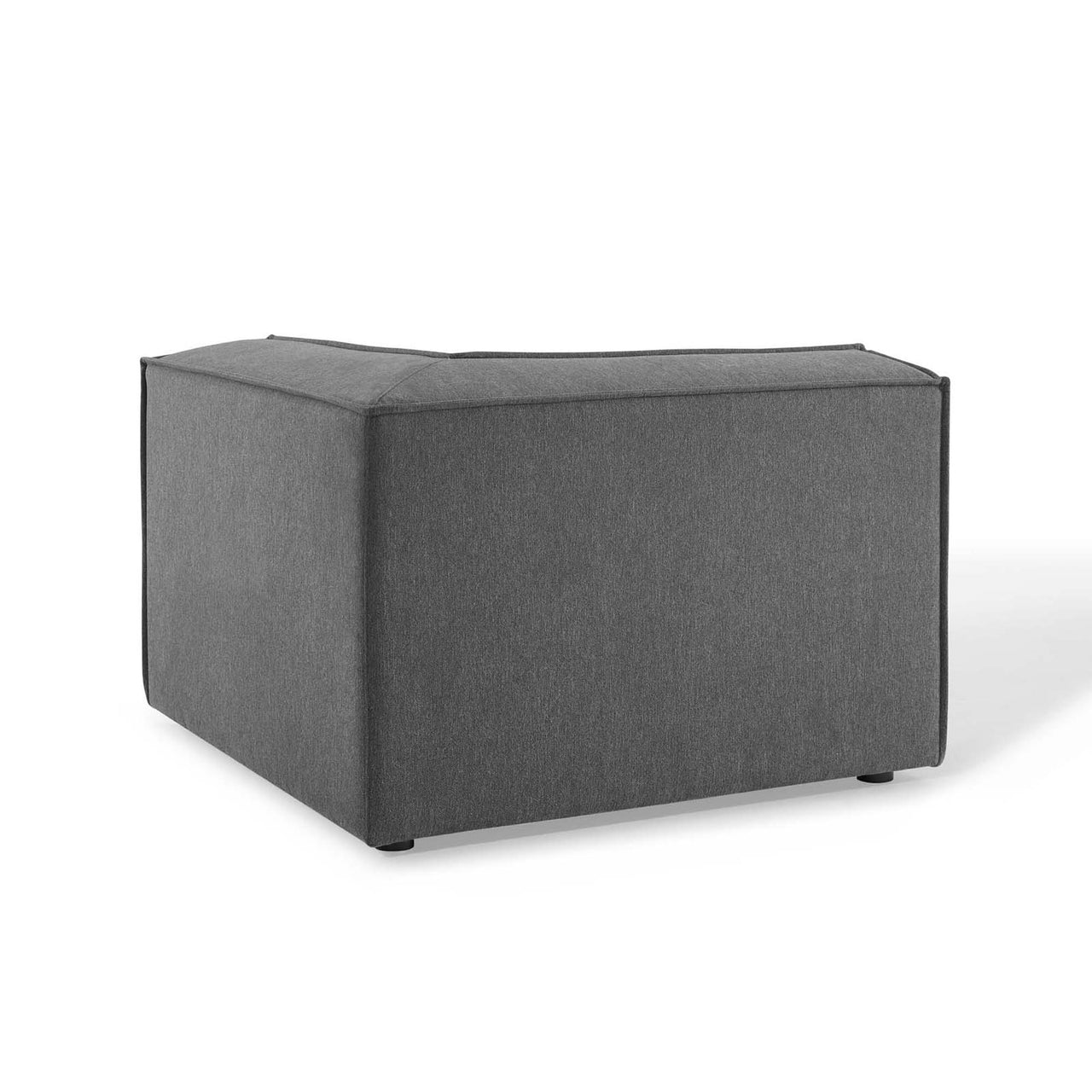 Phoenix Corner Chair | Modular Sectional Component, Charcoal