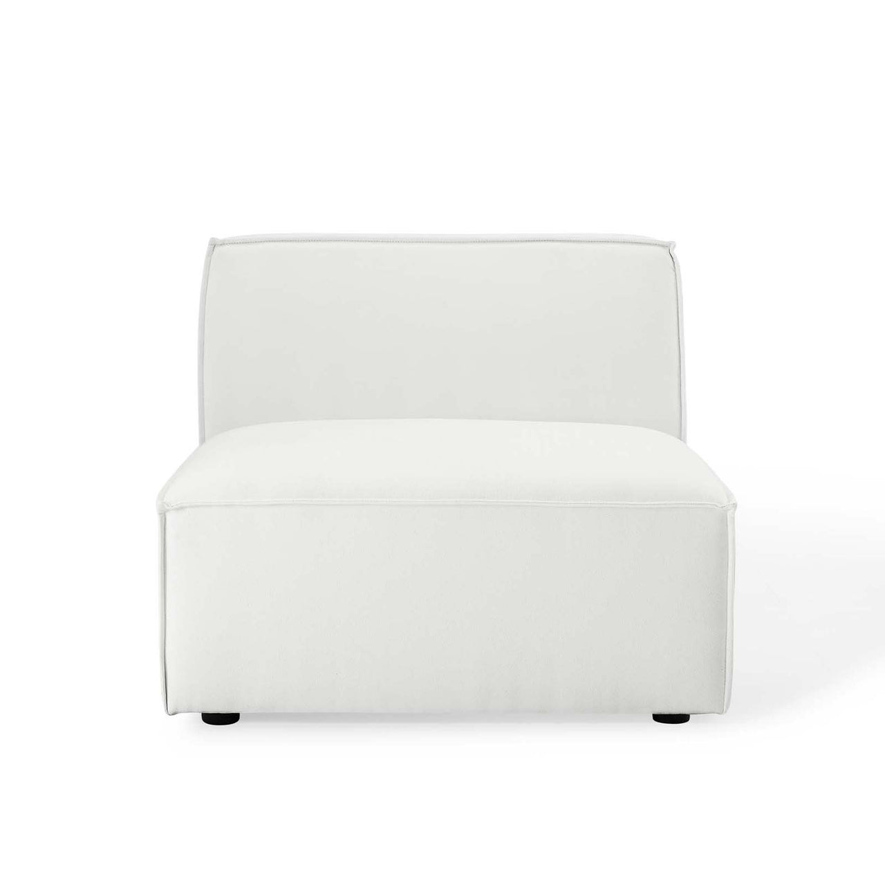 Phoenix Armless Chair | Modular Sectional Component, White