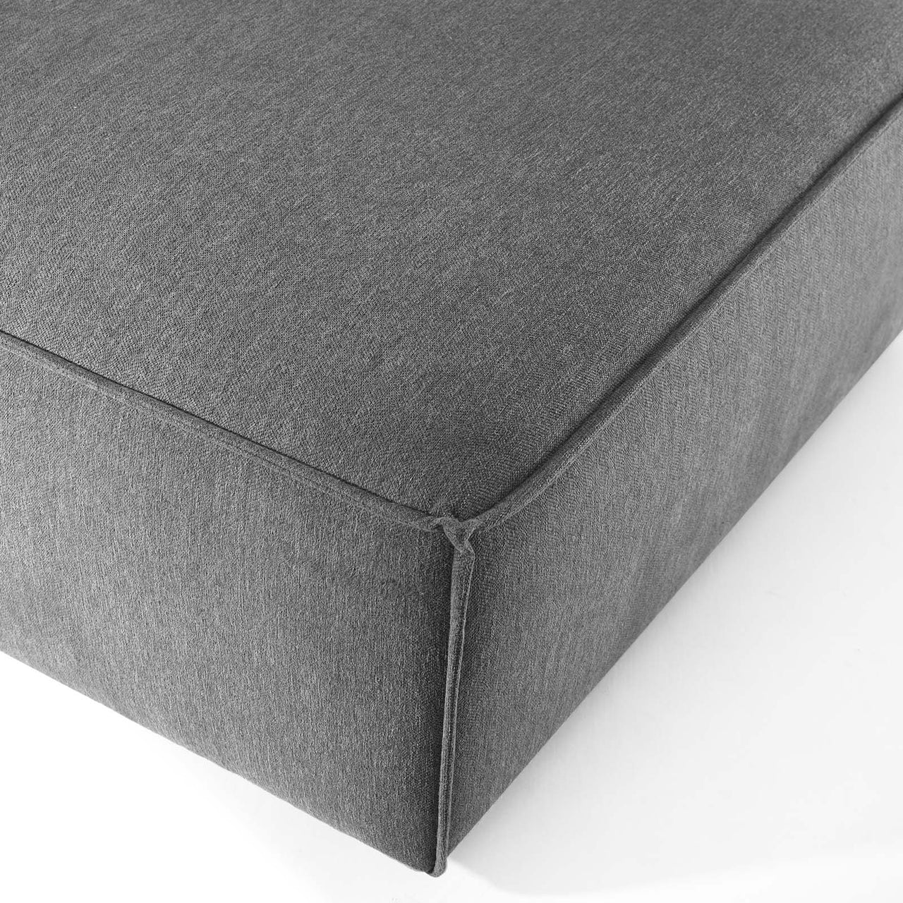 Phoenix Ottoman | Modular Sectional Component, Charcoal