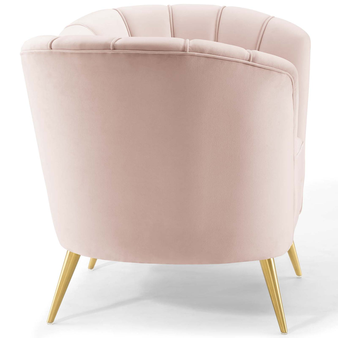 Venus Upholstered Velvet Armchair, Pink