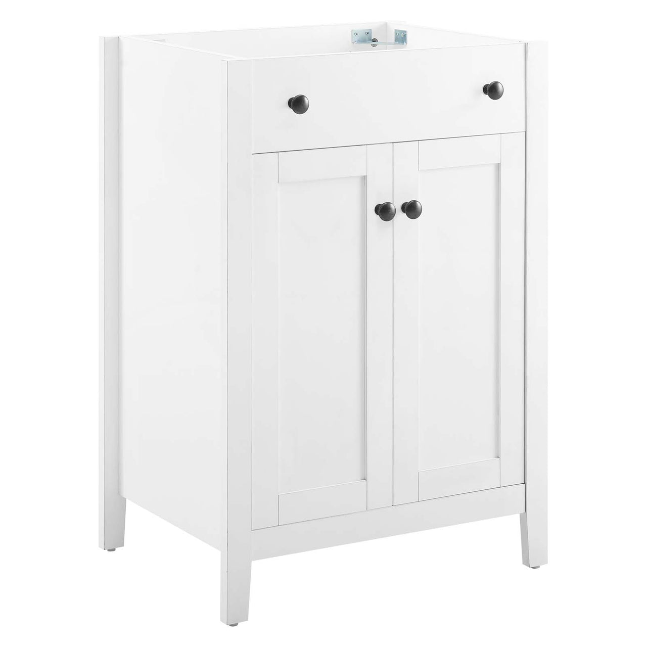 Tucker Vanity Base with Storage, Small, White