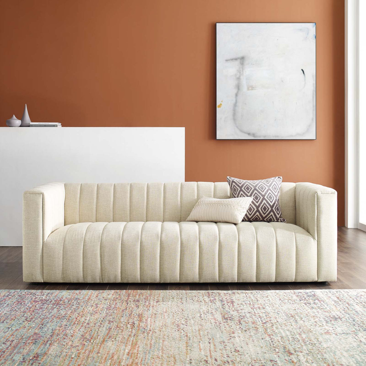 Avyelle Fabric Sofa, Beige