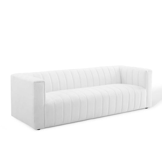 Avyelle Fabric Sofa, White