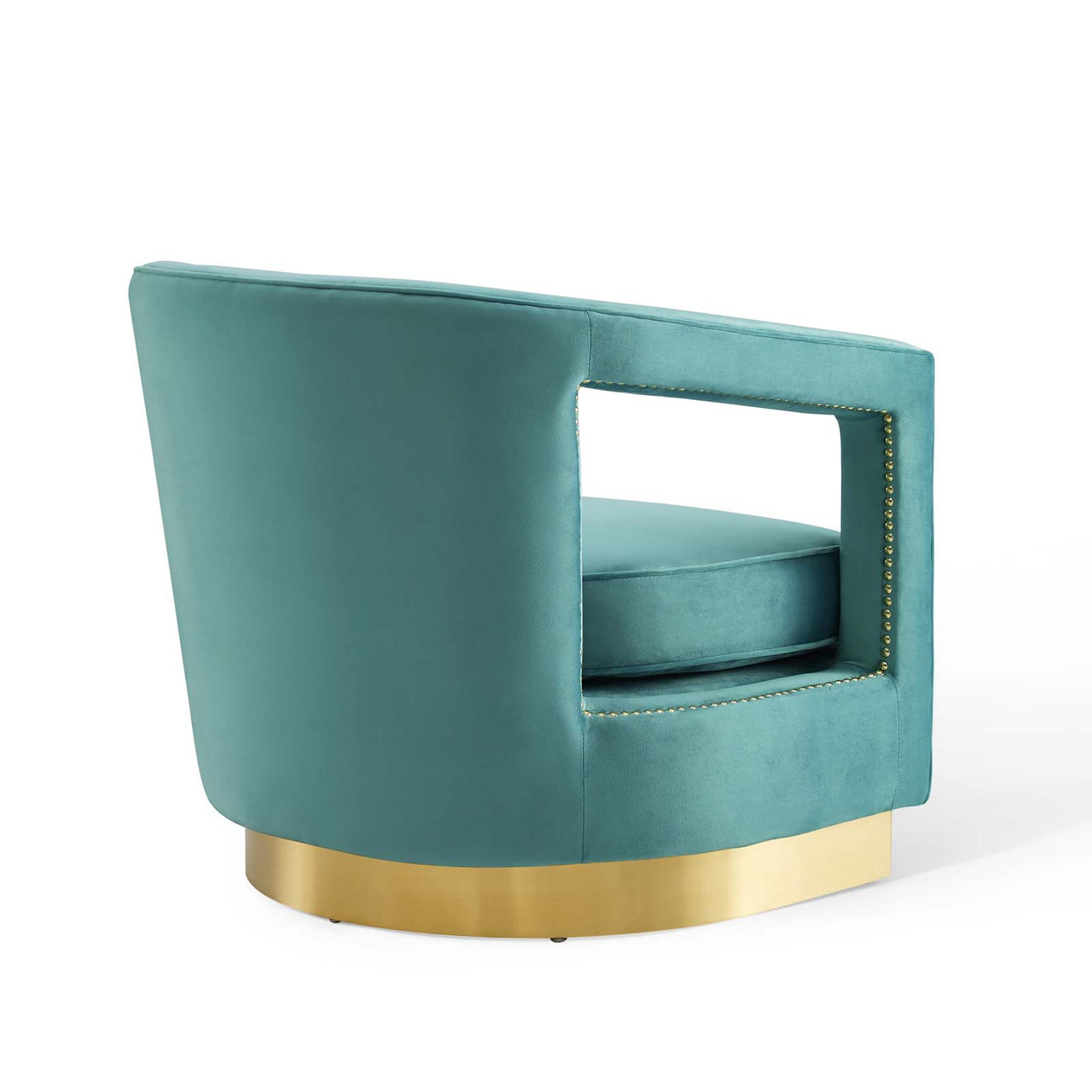 Arouse Upholstered Velvet Armchair, Mint