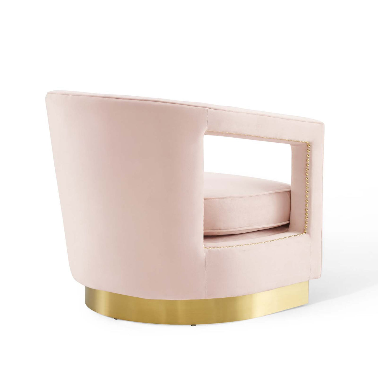 Arouse Upholstered Velvet Armchair, Pink