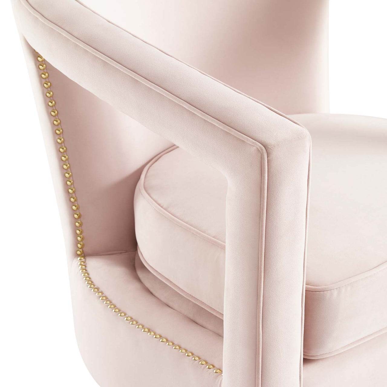 Arouse Upholstered Velvet Armchair, Pink