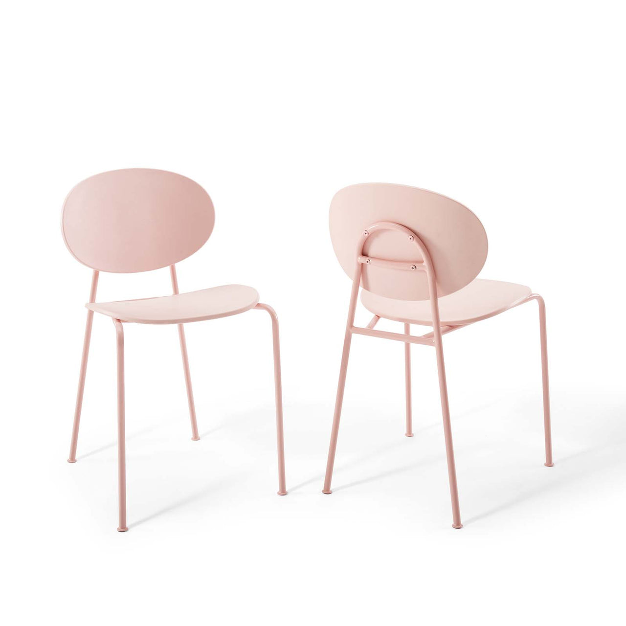 Odrienne Dining Chair Set of 2, Pink