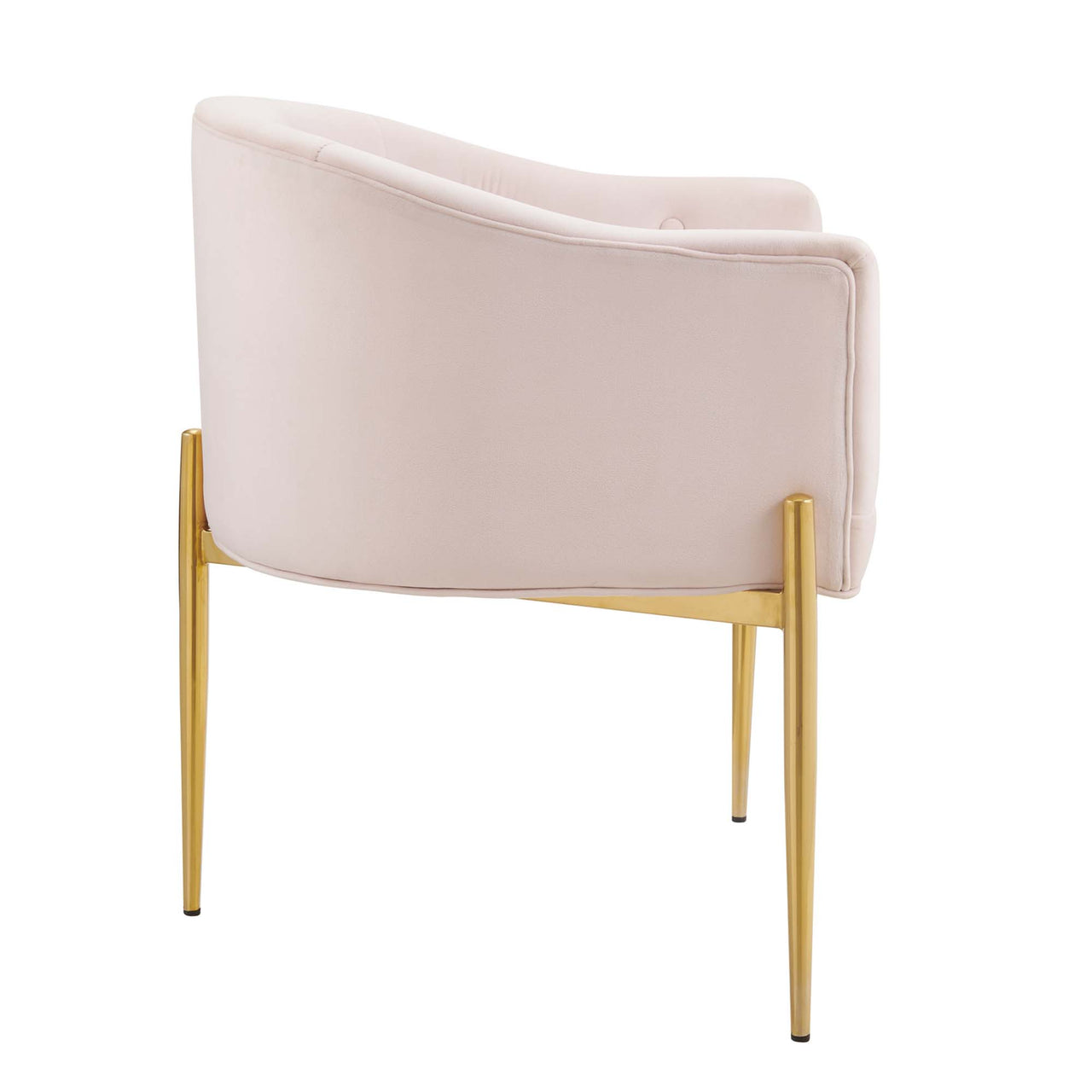 Civetta Upholstered Velvet Chair, Pink
