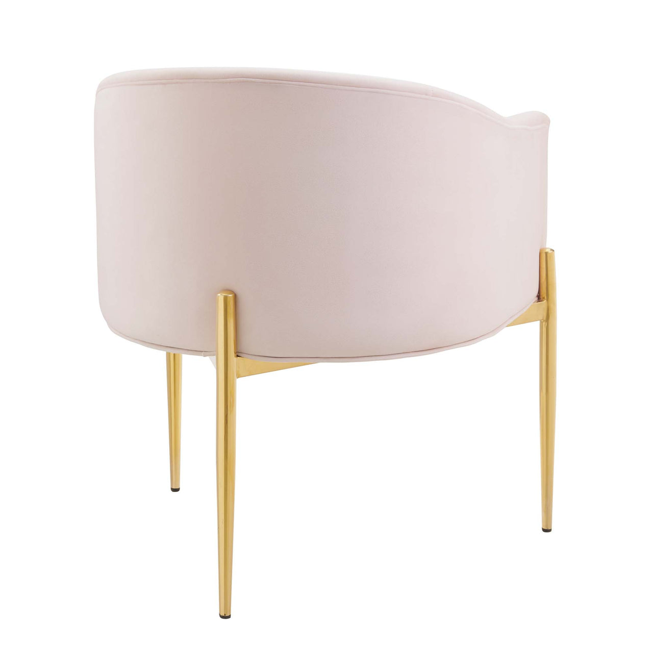 Civetta Upholstered Velvet Chair, Pink