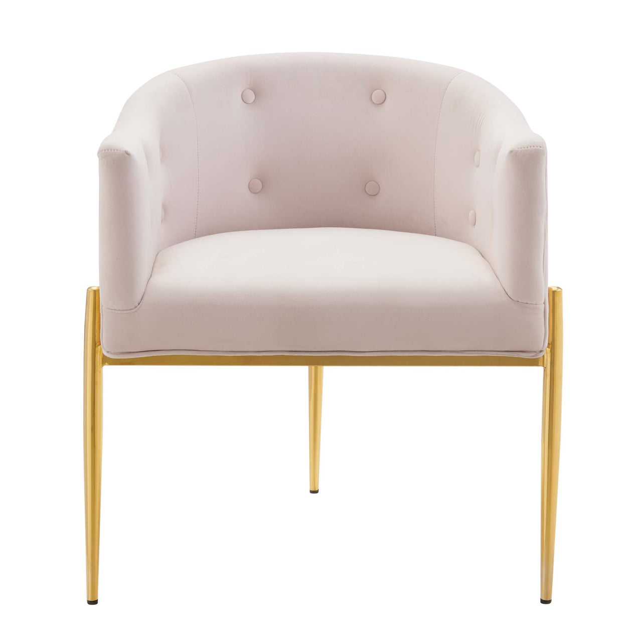 Civetta Upholstered Velvet Chair, Pink