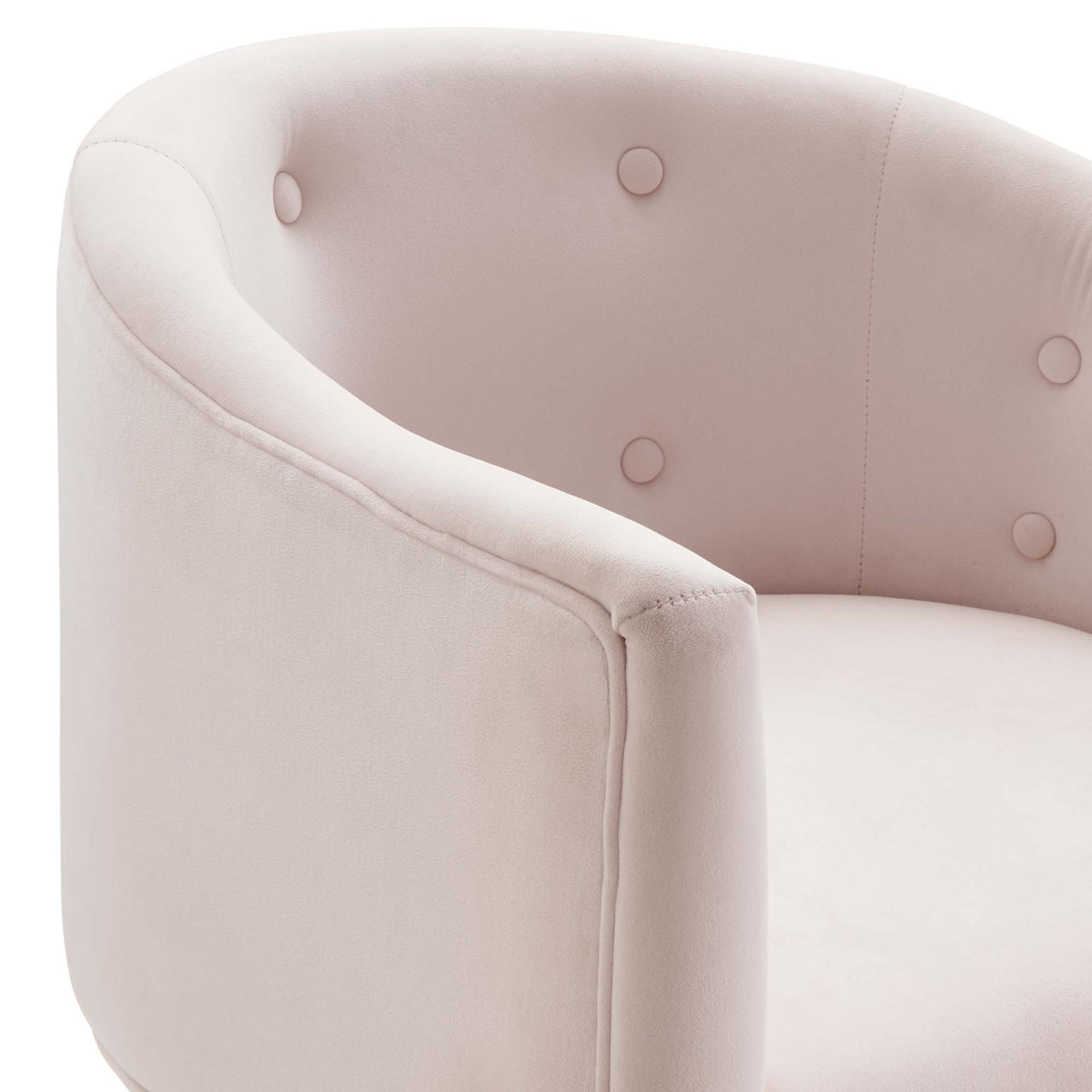 Civetta Upholstered Velvet Chair, Pink