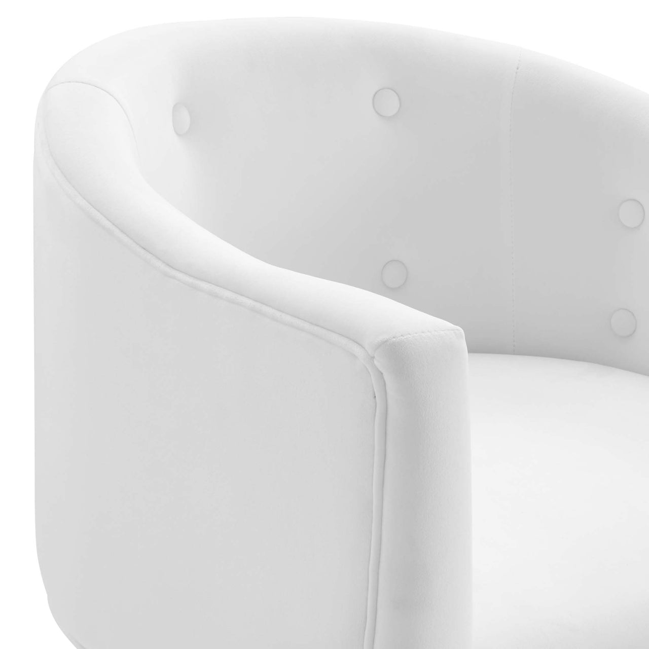 Civetta Upholstered Velvet Chair, White