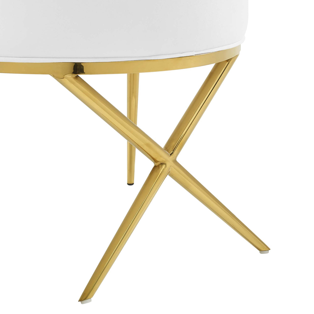 Civetta Upholstered Velvet Armchair, White