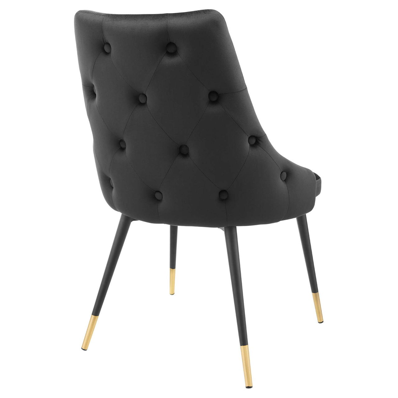 Avira Velvet Dining Chair, Black