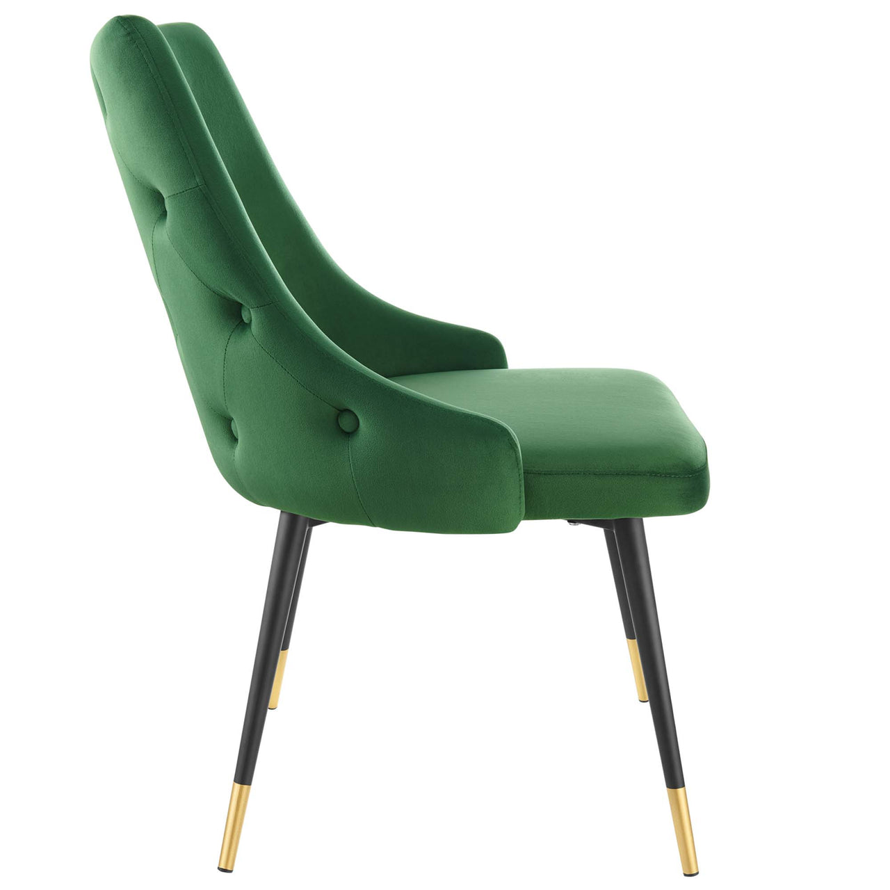 Avira Velvet Dining Chair, Emerald