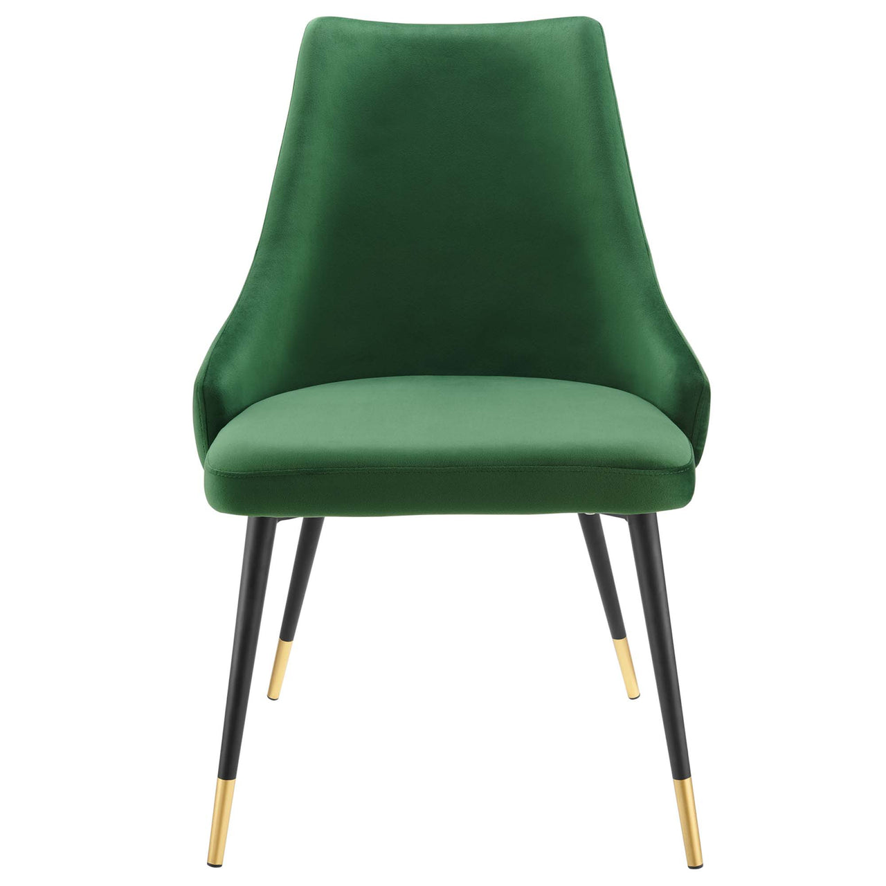 Avira Velvet Dining Chair, Emerald