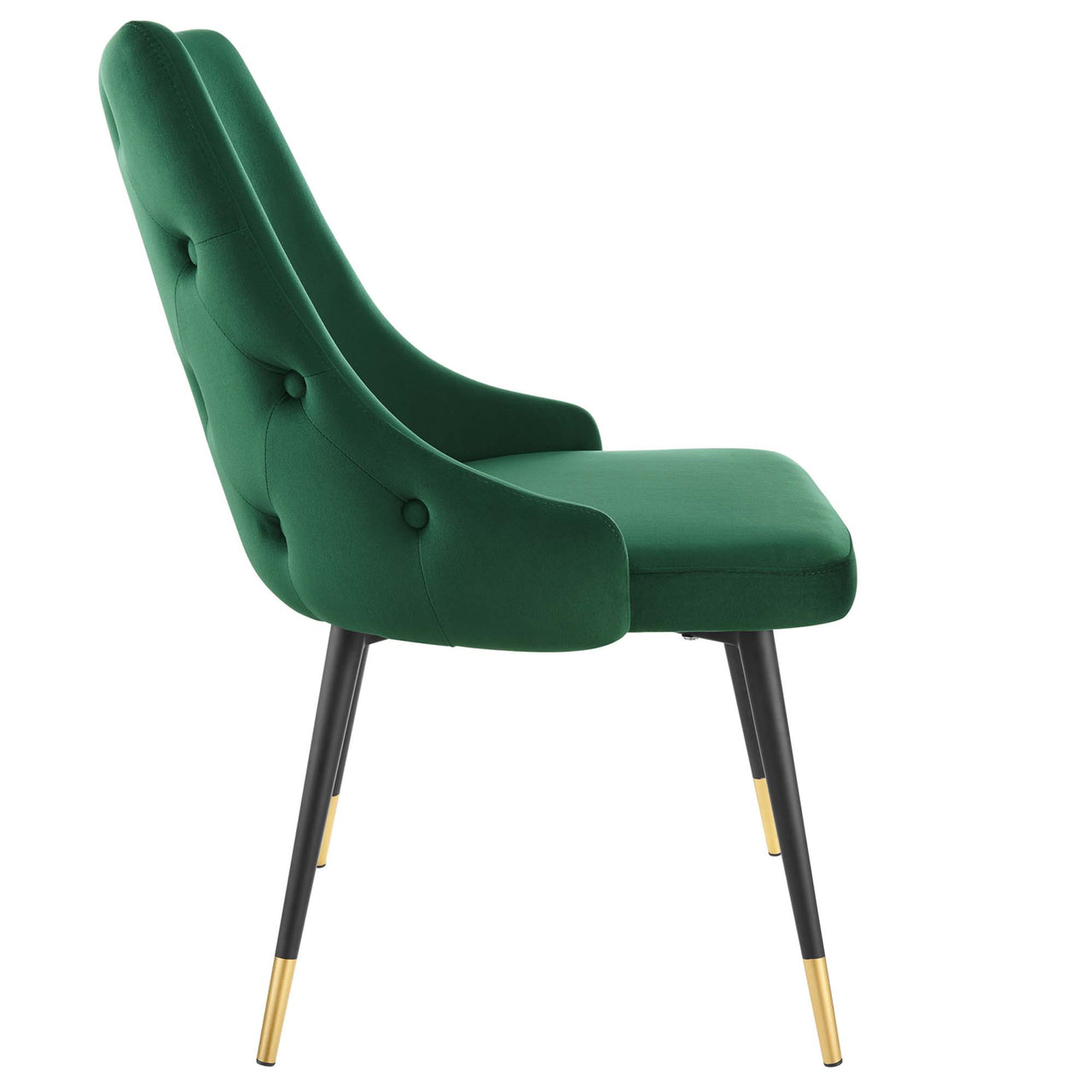 Avira Velvet Dining Chair, Green