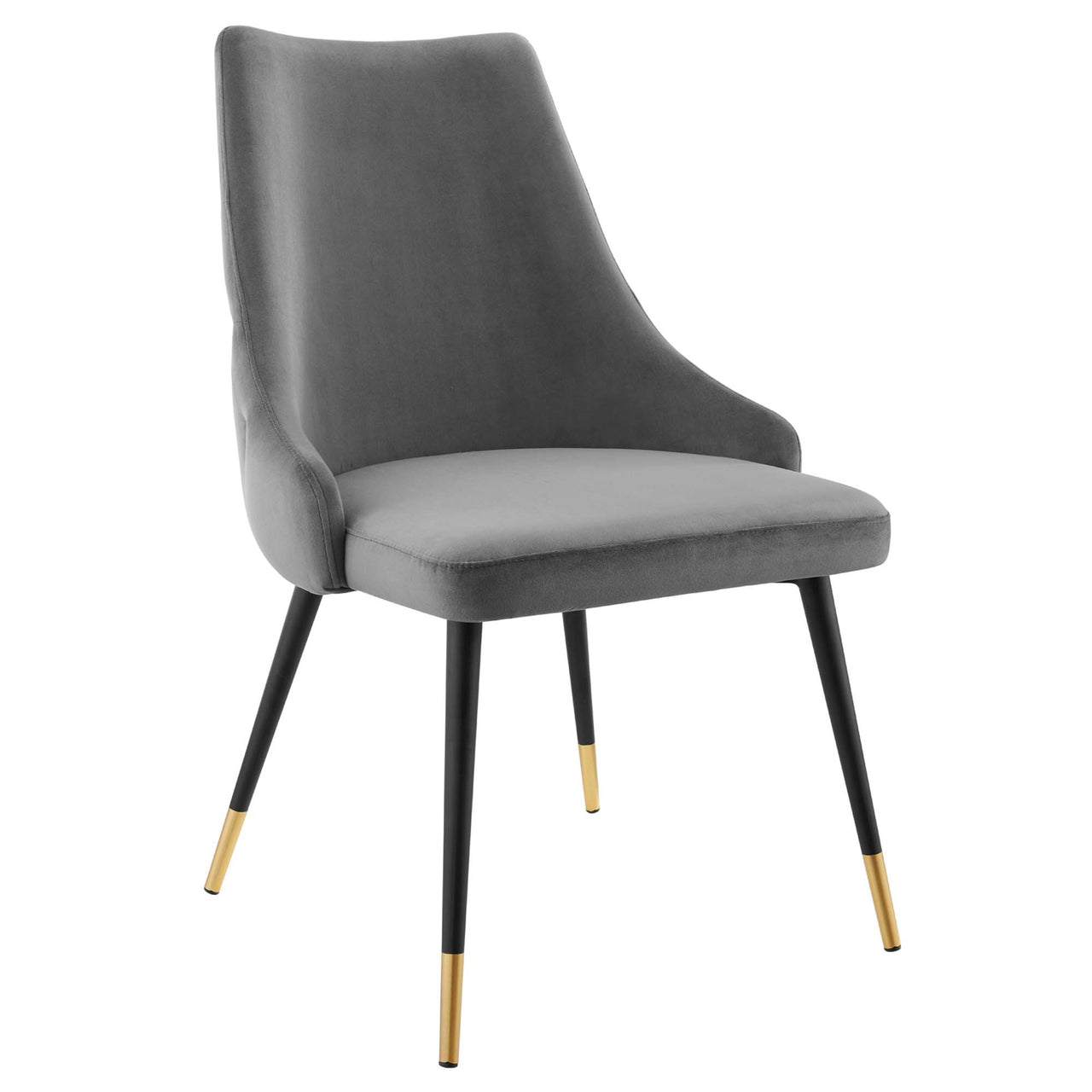 Avira Velvet Dining Chair, Gray