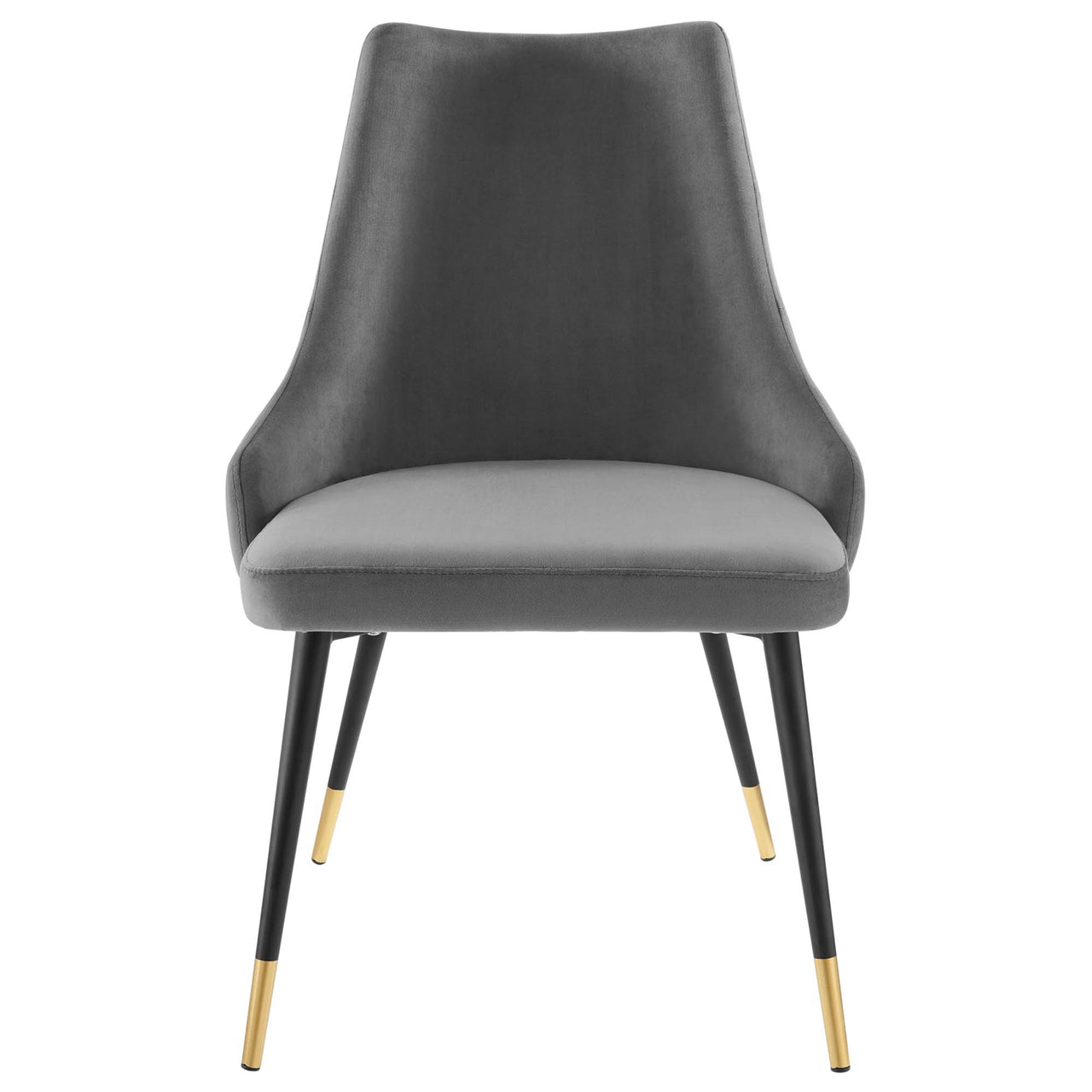 Avira Velvet Dining Chair, Gray
