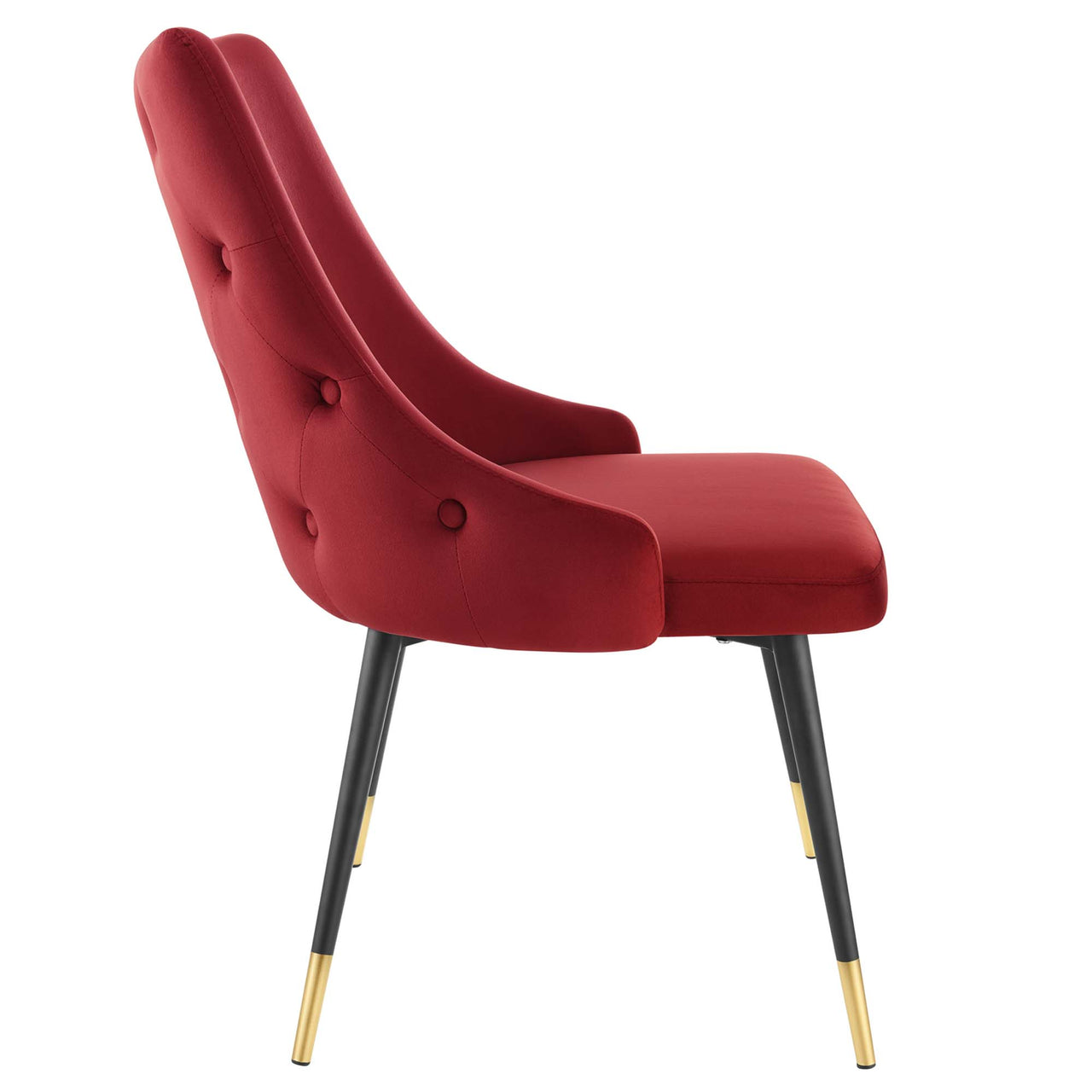 Avira Velvet Dining Chair, Maroon