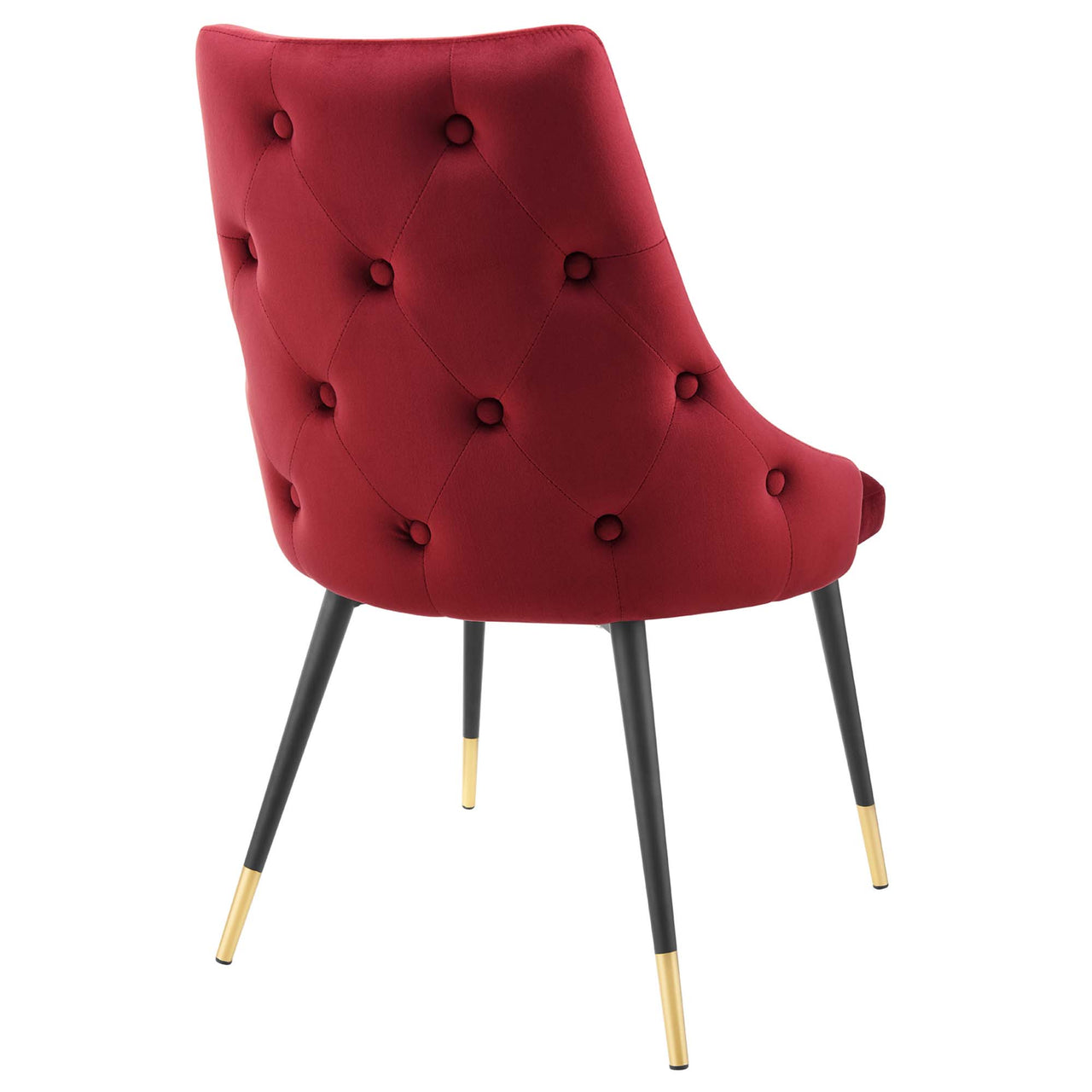 Avira Velvet Dining Chair, Maroon