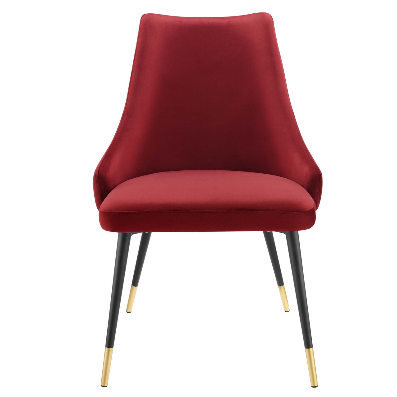 Avira Velvet Dining Chair, Maroon