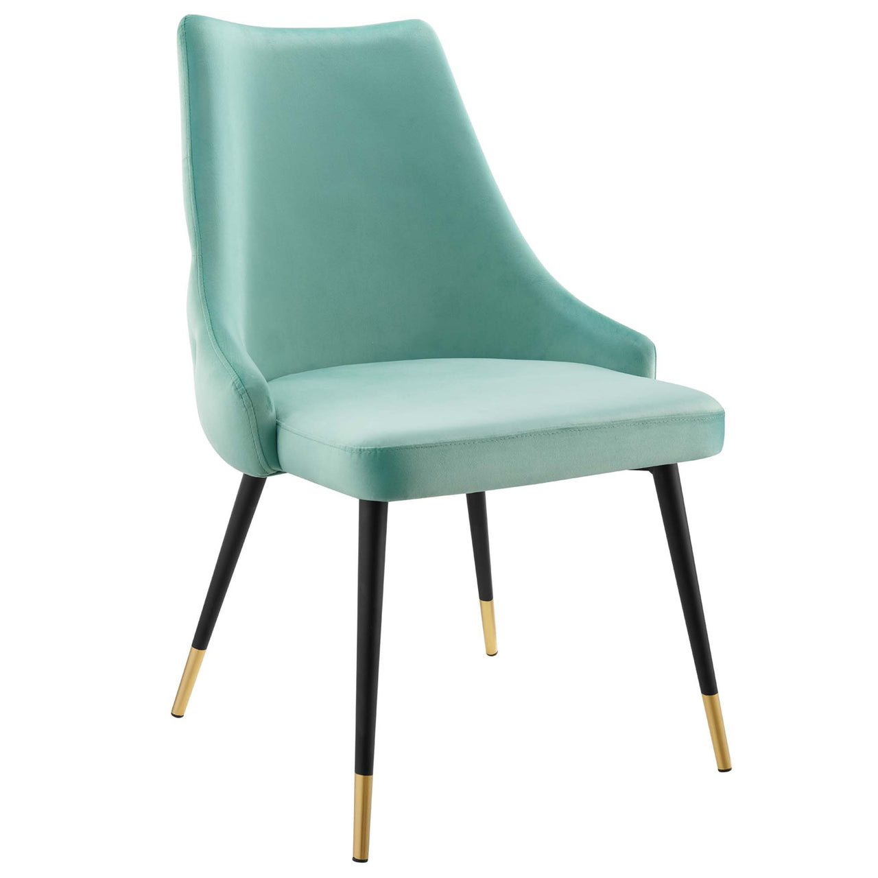 Avira Velvet Dining Chair, Mint