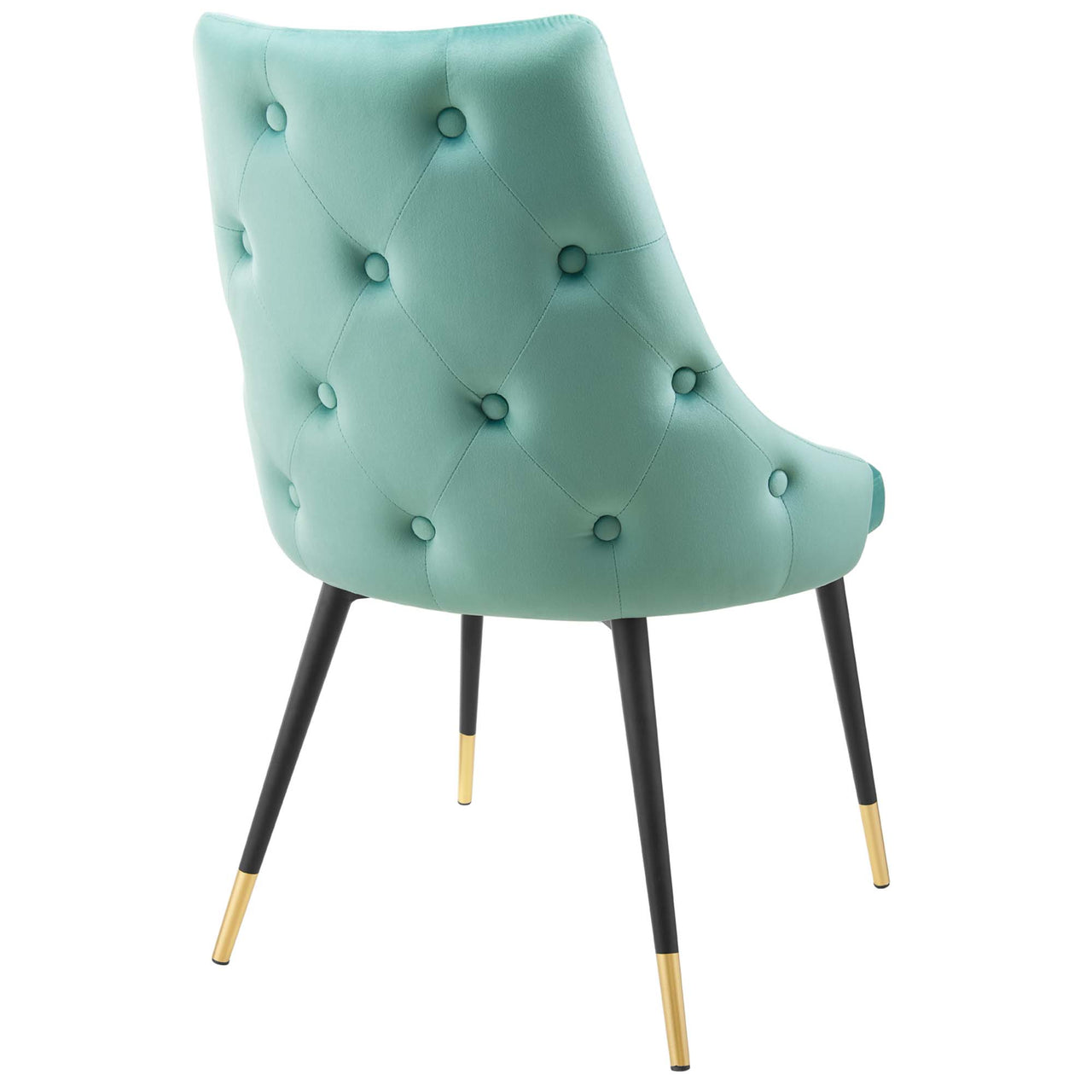 Avira Velvet Dining Chair, Mint