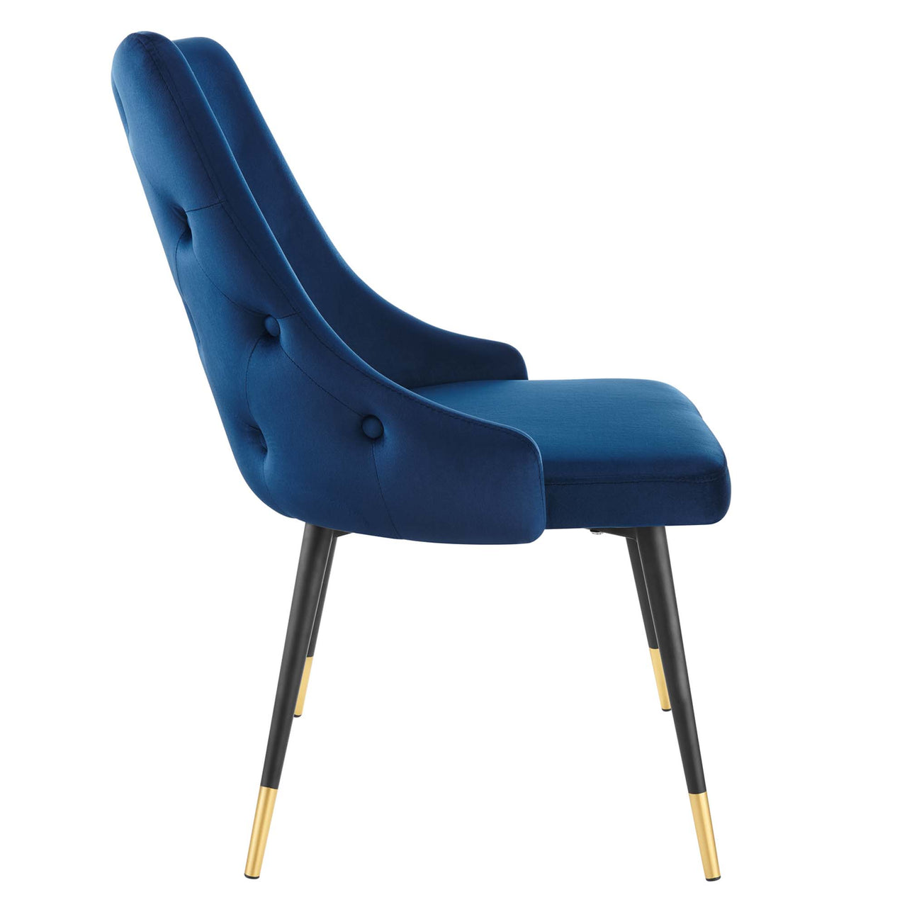 Avira Velvet Dining Chair, Navy