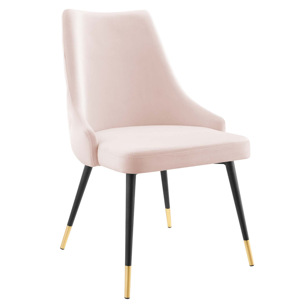 Avira Velvet Dining Chair, Pink