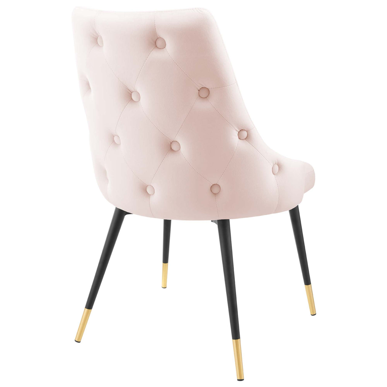 Avira Velvet Dining Chair, Pink