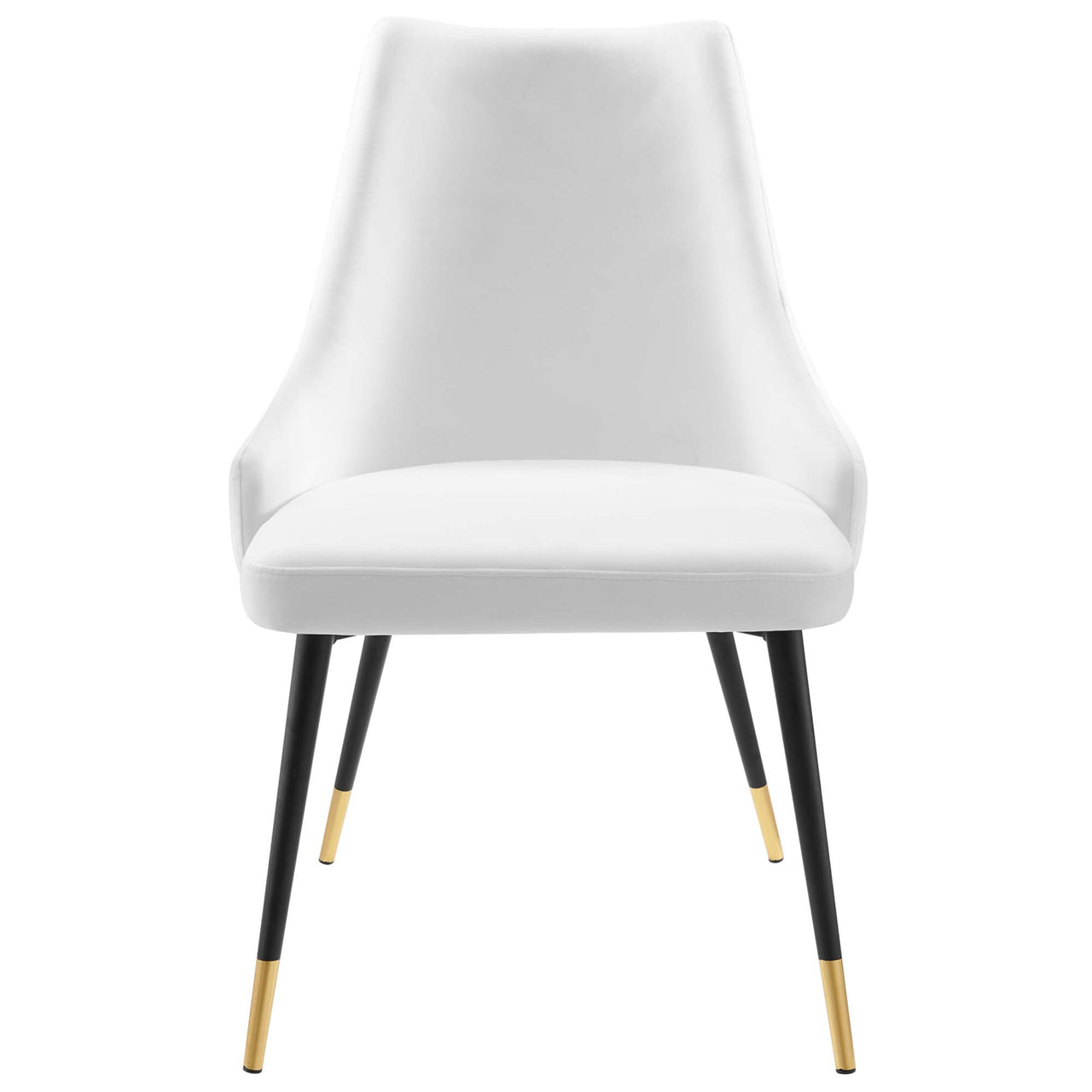 Avira Velvet Dining Chair, White