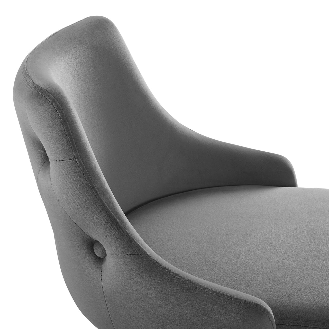 Avira Velvet Bar Stool, Gray