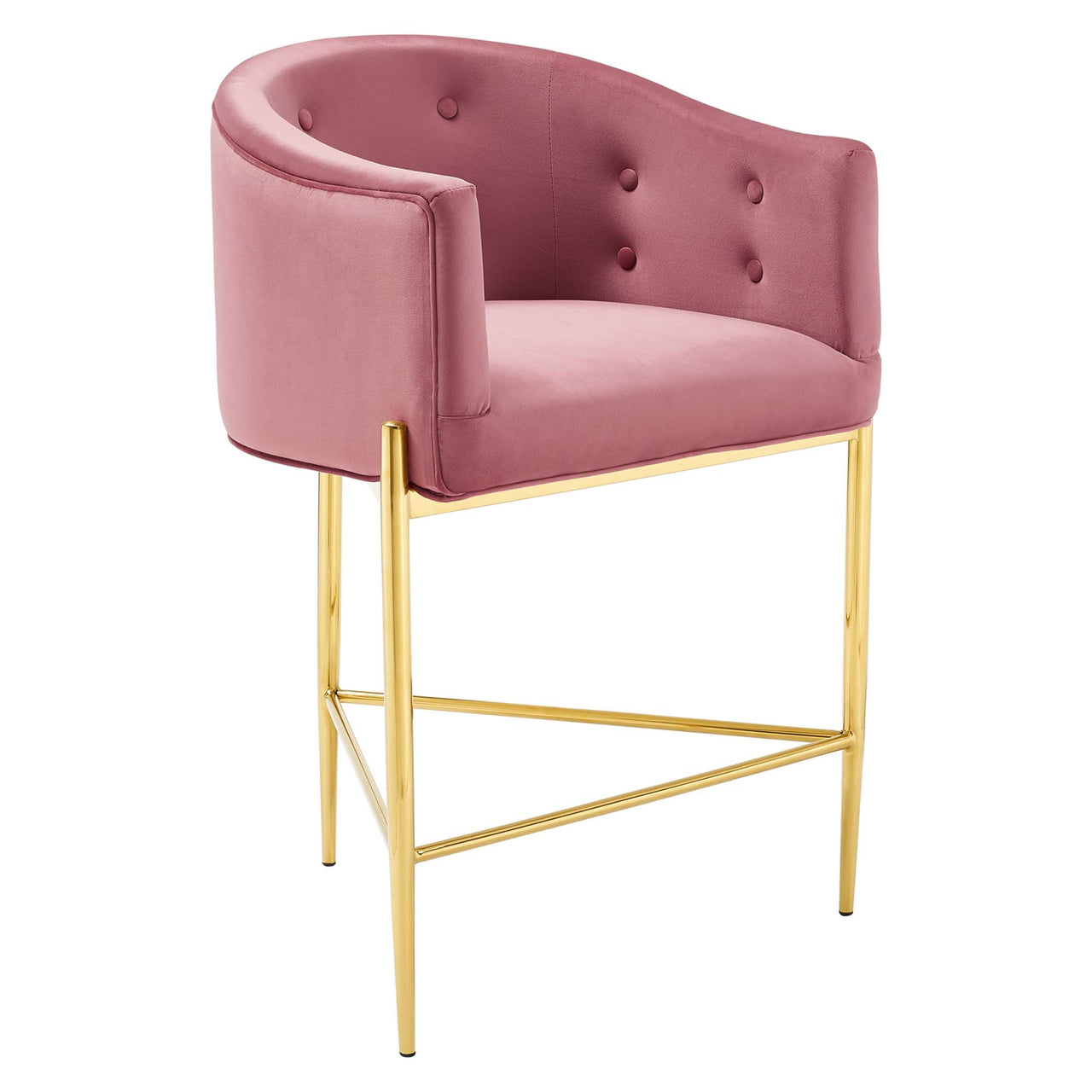 Civetta Counter Stool, Dusty Rose