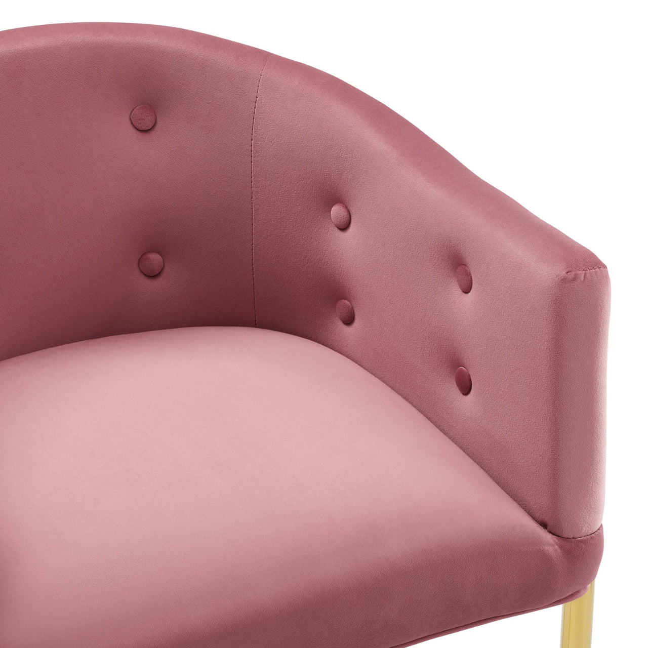 Civetta Upholstered Velvet Bar Stool, Dusty Rose
