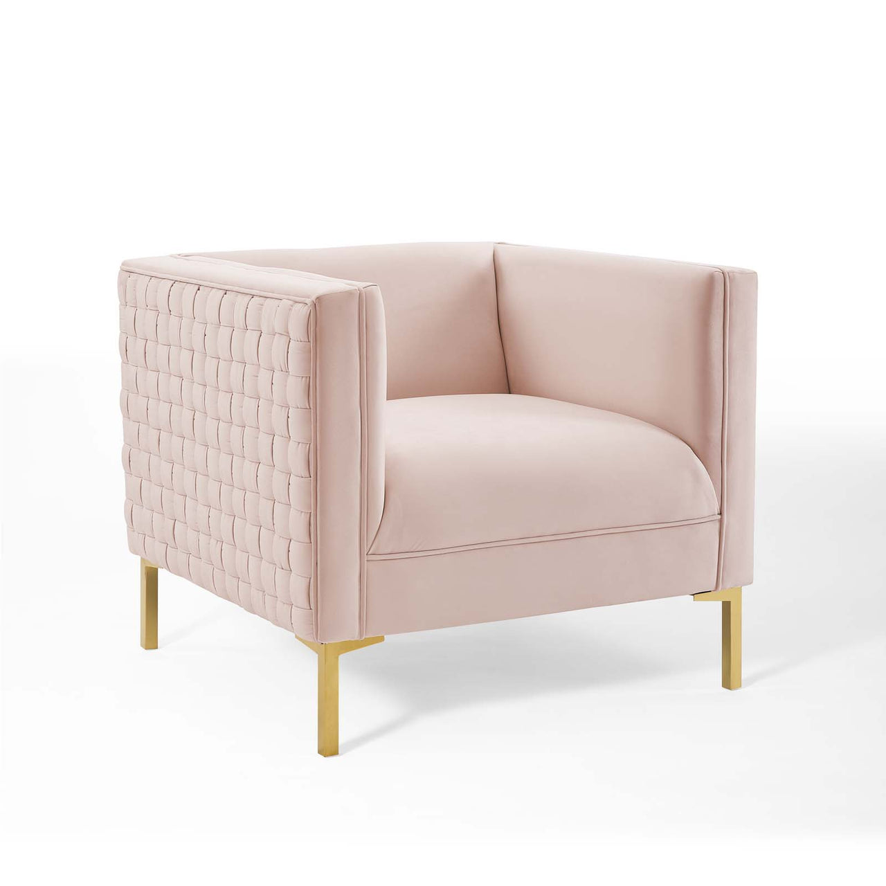 Valorae Velvet Armchair, Pink