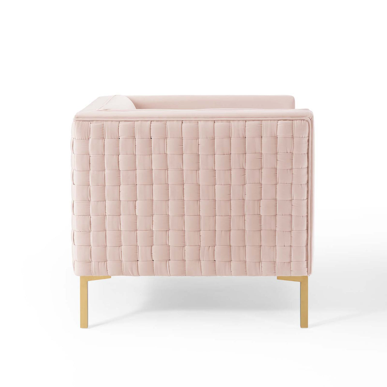 Valorae Velvet Armchair, Pink