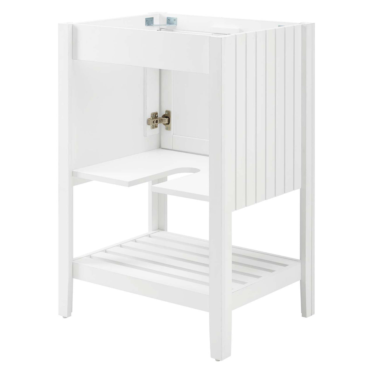 Carlyle Vanity Base with Storage, Small, White