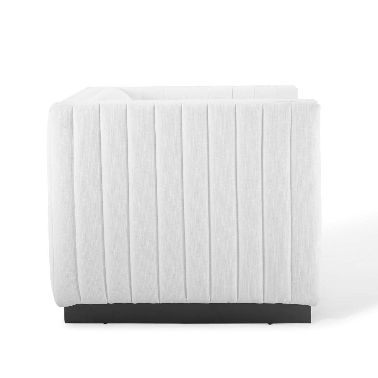 Evoke Fabric Armchair, White