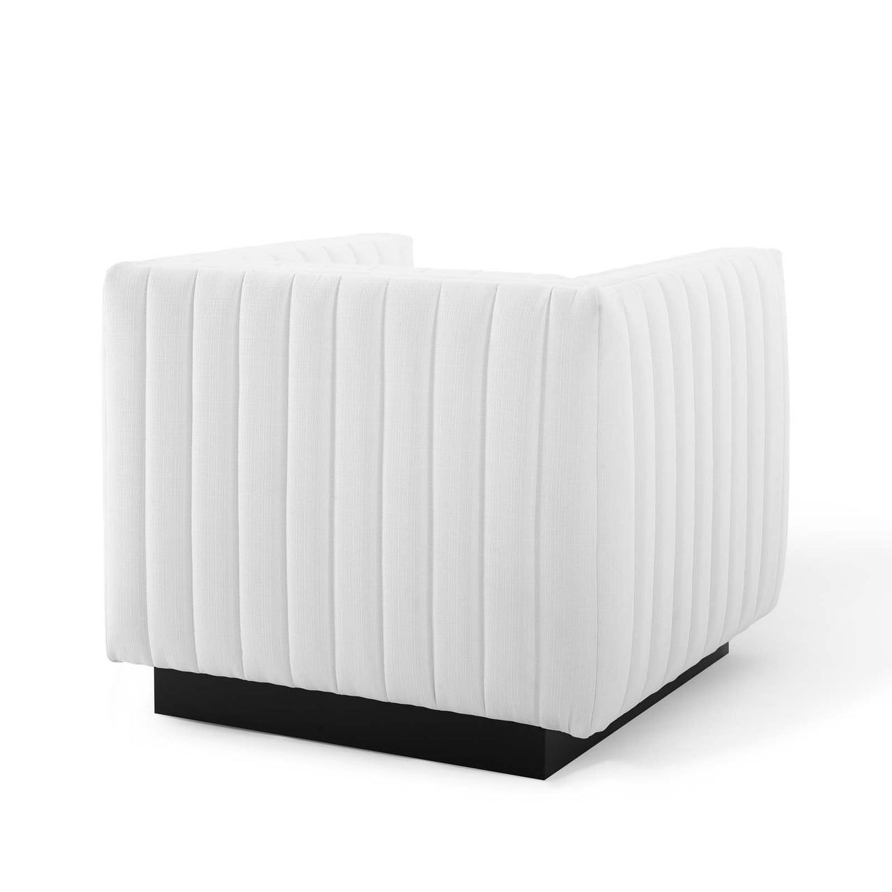 Evoke Fabric Armchair, White