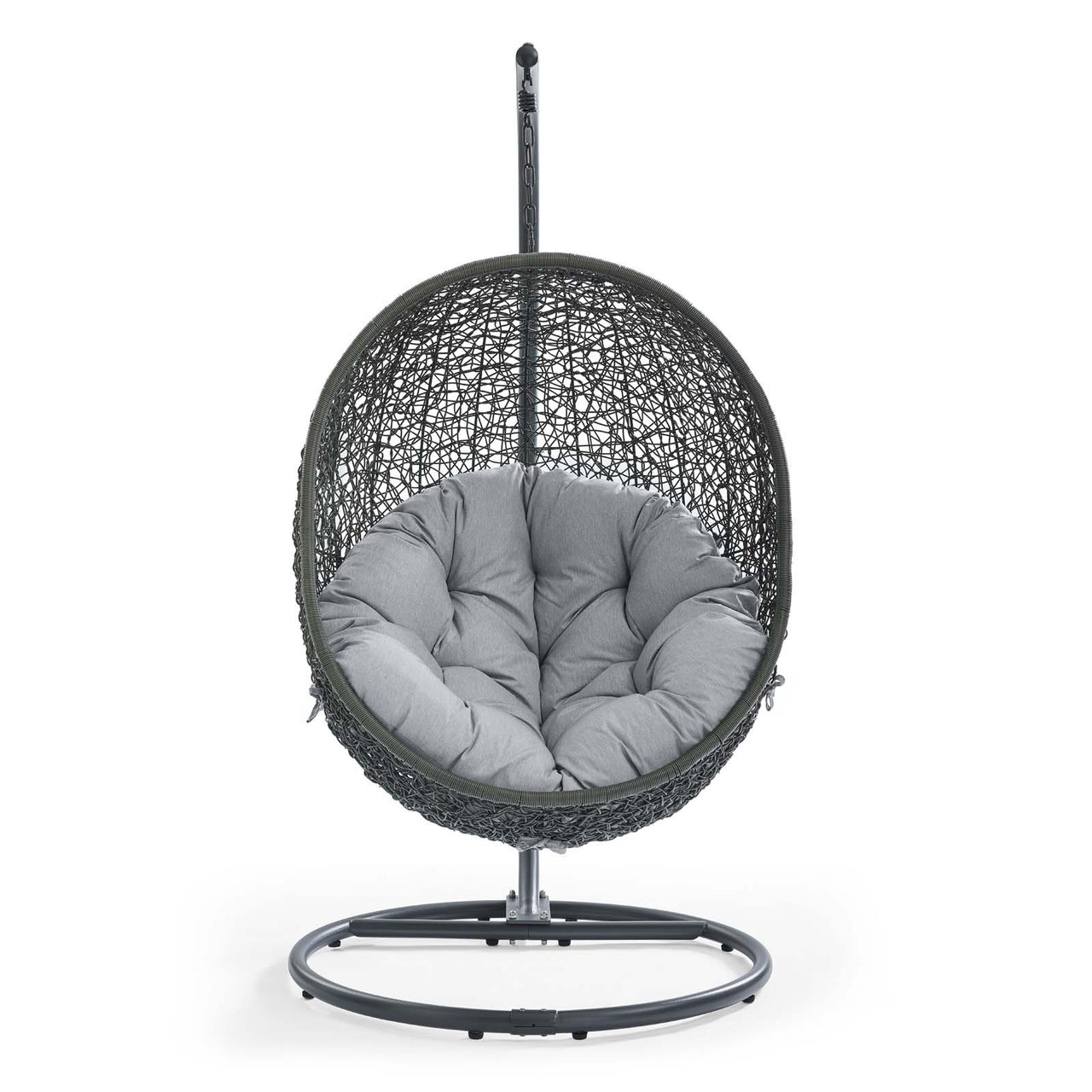 Shell Alfresco Sunbrella® Swing Chair w/ Stand, Gray