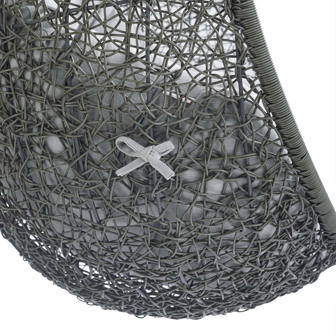 Shell Alfresco Sunbrella® Swing Chair w/ Stand, Gray