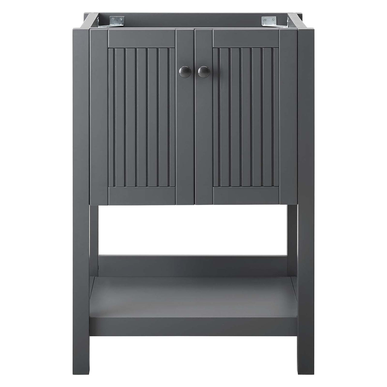 Barn Vanity Base with Storage, Small, Gray