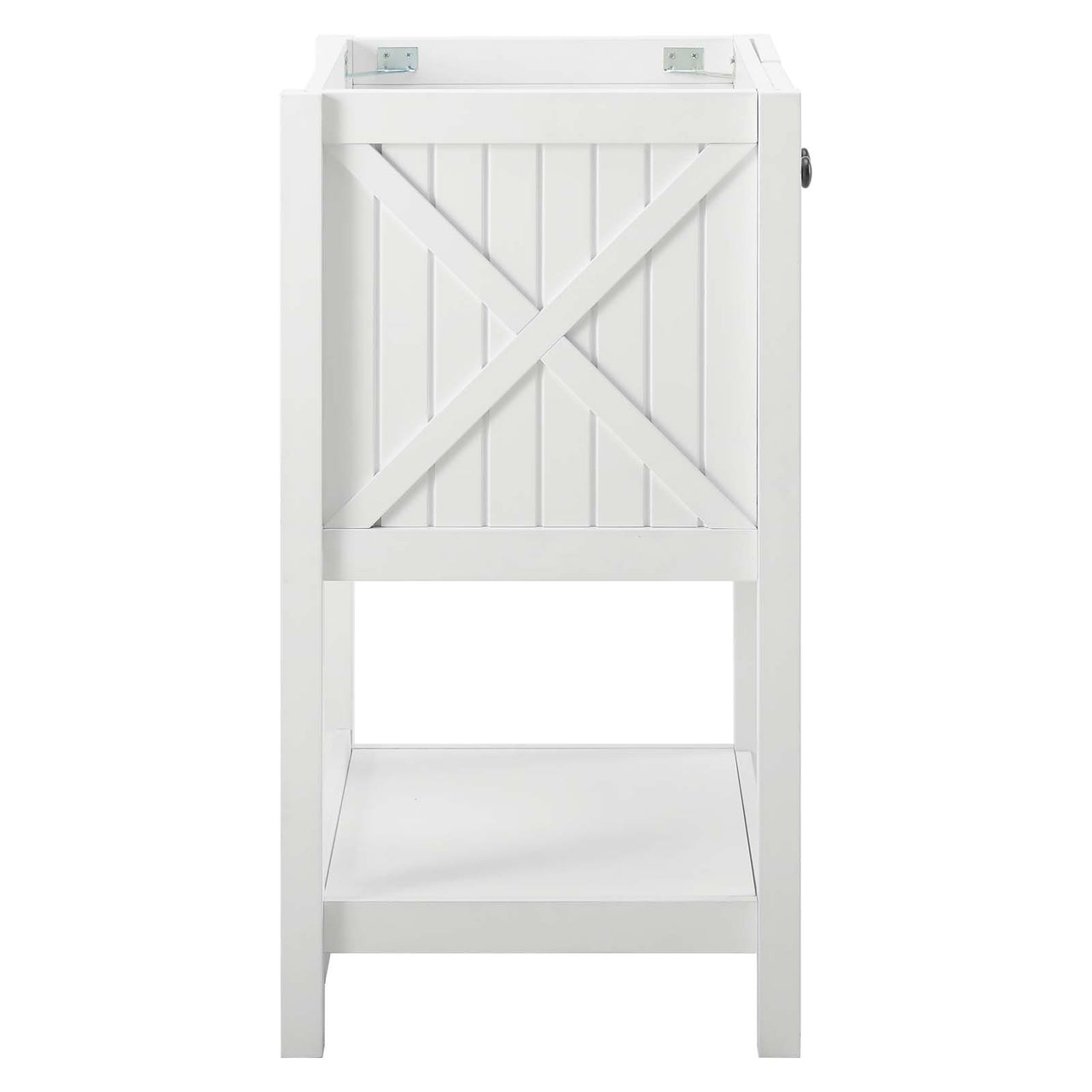Barn Vanity Base with Storage, Small, White
